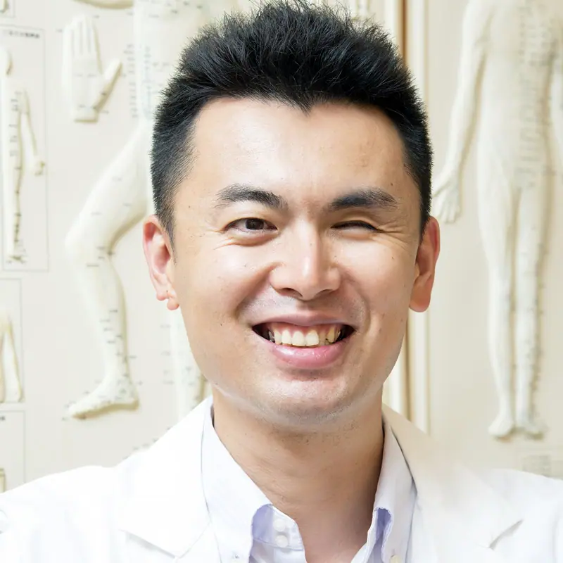 院長の写真、片目が不自由